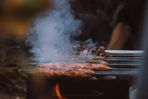 Grill the chicken seekh kebabs for about 15-20 minutes