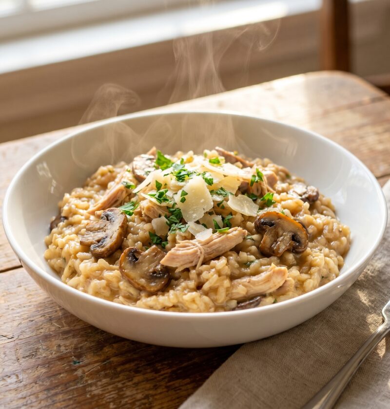 Mary Berry Chicken and Mushroom Risotto Recipe