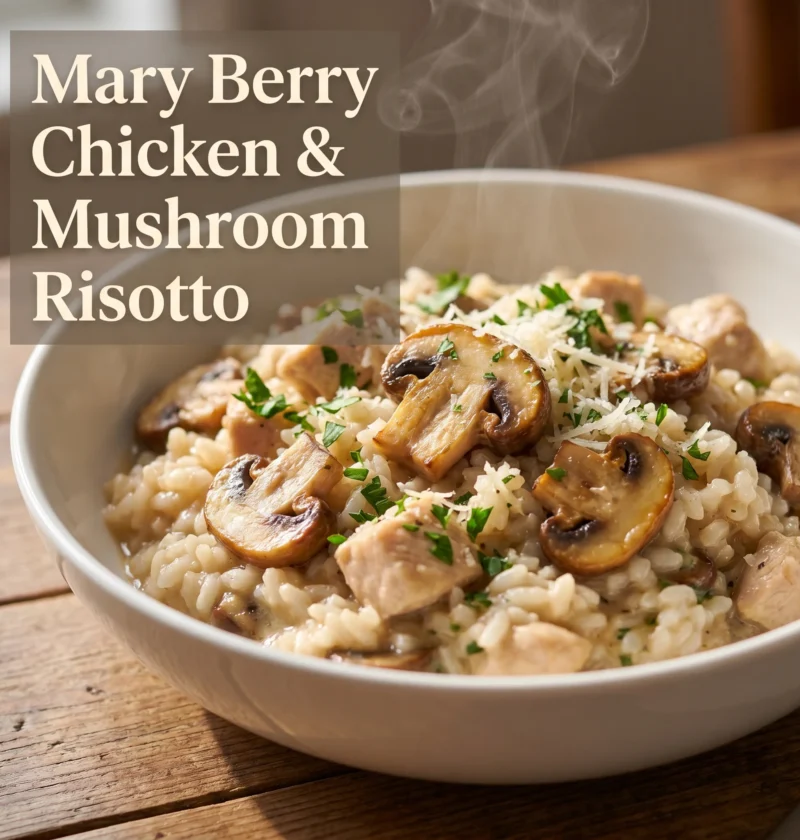 Mary Berry Chicken and Mushroom Risotto Recipe