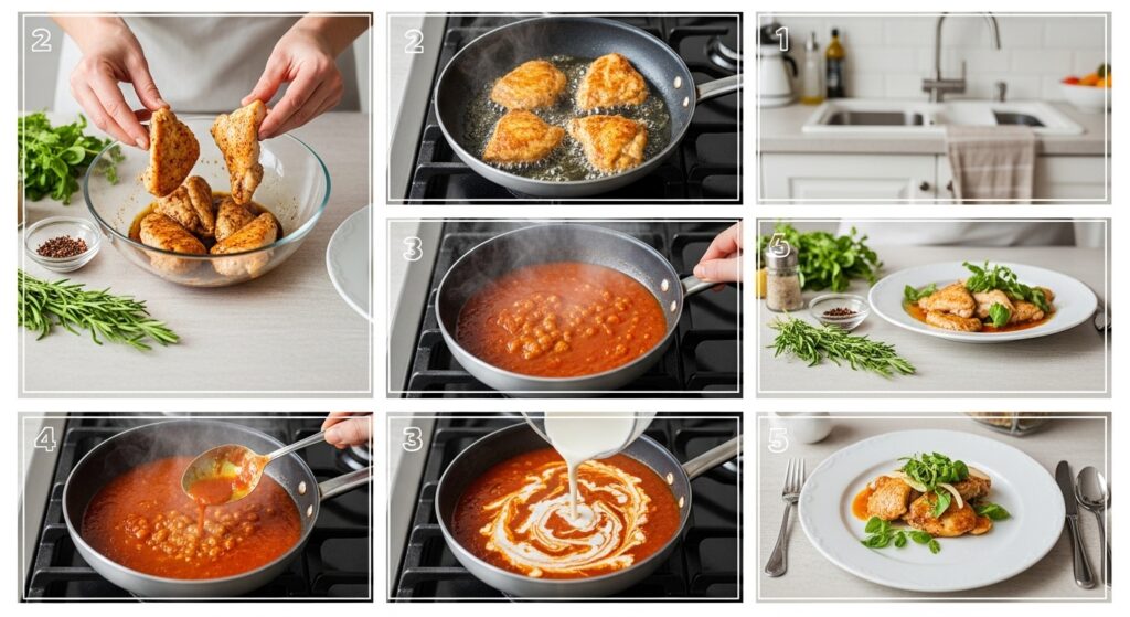 Step-by-Step Cooking Flow