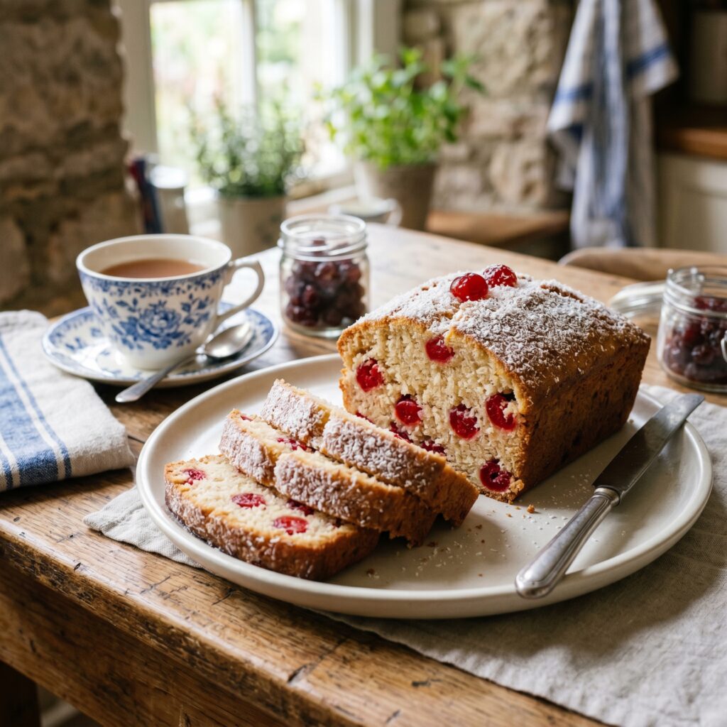 Mary Berry Cherry and Coconut Cake Recipe