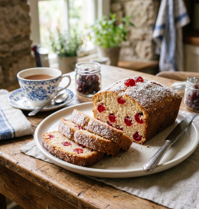 Mary Berry Cherry and Coconut Cake Recipe