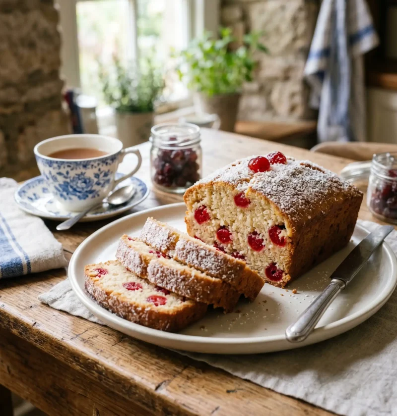 Mary Berry Cherry and Coconut Cake Recipe