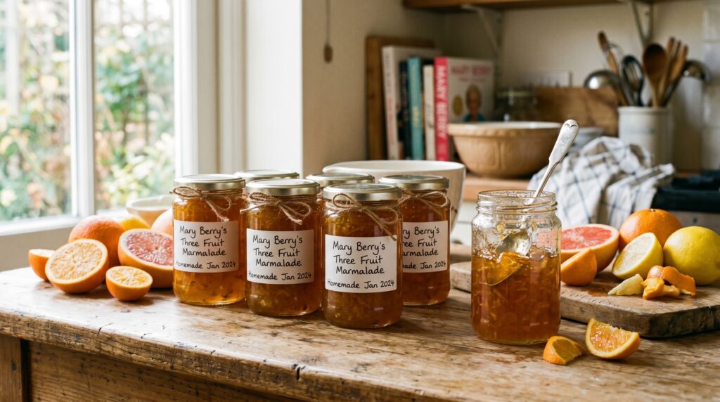 Mary Berry Three Fruit Marmalade Recipe – Oranges, Lemons & Grapefruit Preserve