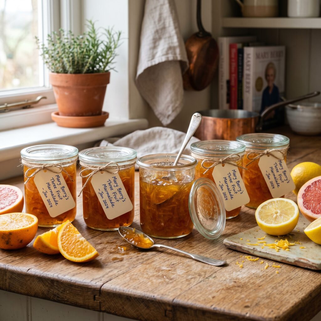 Mary Berry Three Fruit Marmalade Recipe – Oranges, Lemons & Grapefruit Preserve