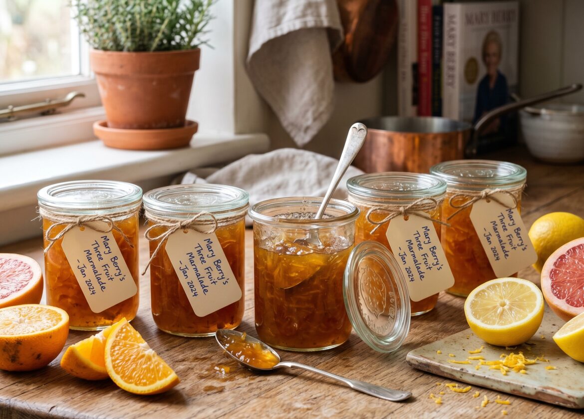 Mary Berry Three Fruit Marmalade Recipe – Oranges, Lemons & Grapefruit Preserve