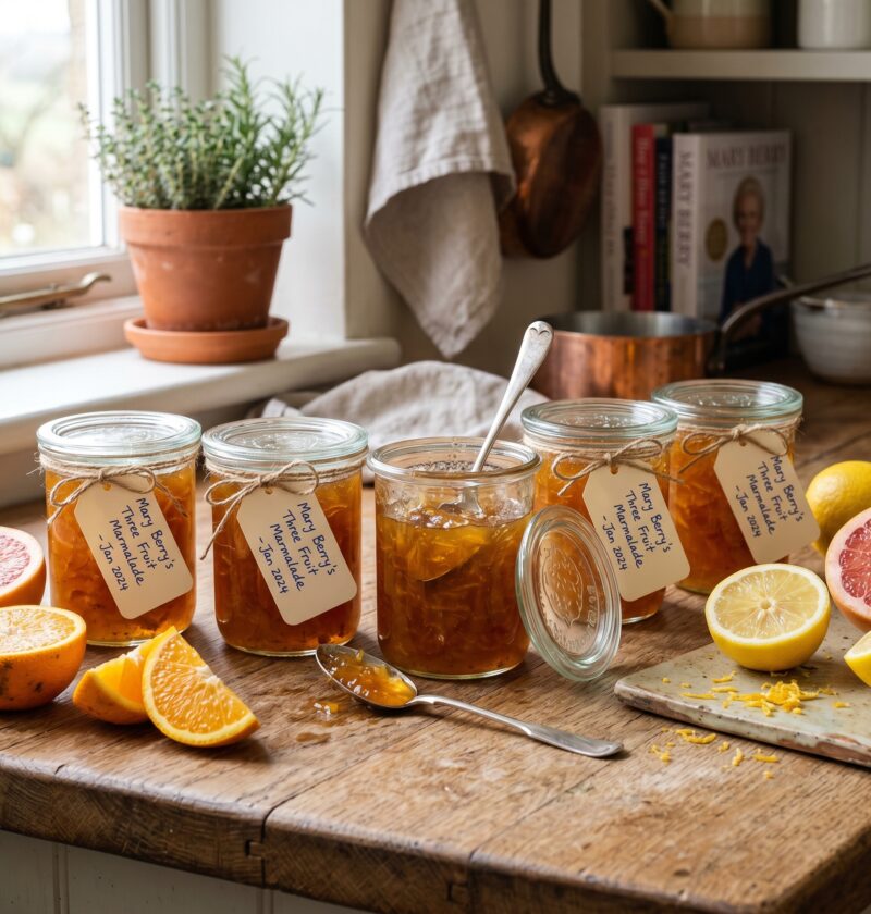 Mary Berry Three Fruit Marmalade Recipe – Oranges, Lemons & Grapefruit Preserve