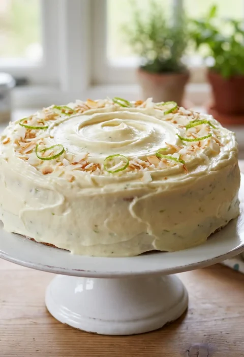 Mary Berry Lime and Coconut Cake Recipe