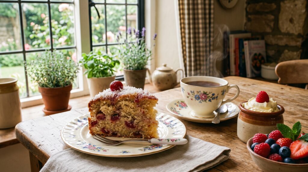 How to Make Mary Berry Cherry and Coconut Cake Recipe