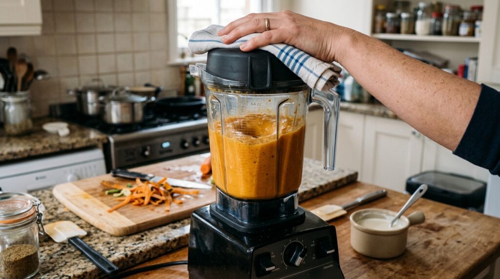 How do I make the soup extra creamy?