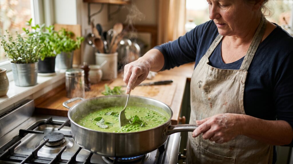 How to Make Mary Berry Pea and Mint Soup