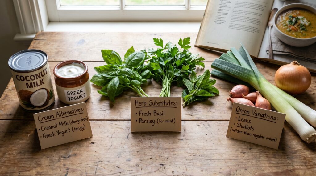 Ingredient Substitutions for Mary Berry Pea and Mint Soup