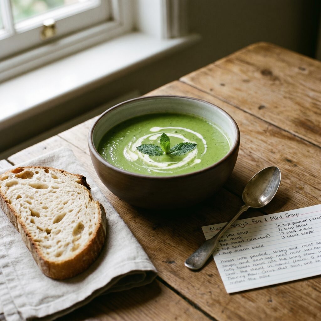 Mary Berry Pea and Mint Soup Recipe