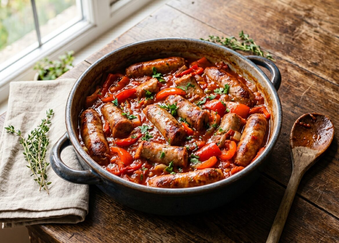 Mary Berry Sausage and Red Pepper Casserole Recipe