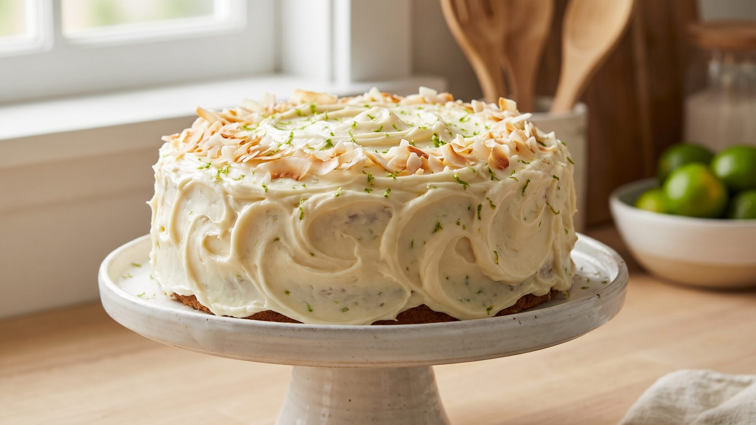Mary Berry Lime and Coconut Cake Recipe – Light, Zesty & Moist
