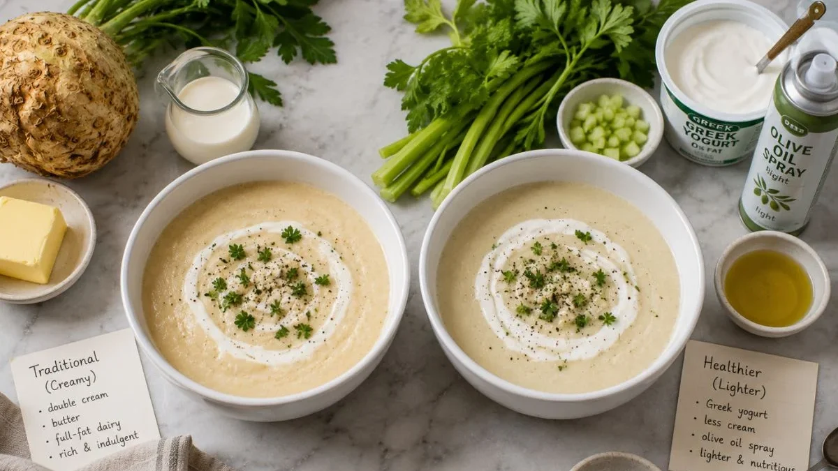 Healthier Version of Mary Berry Celeriac Soup