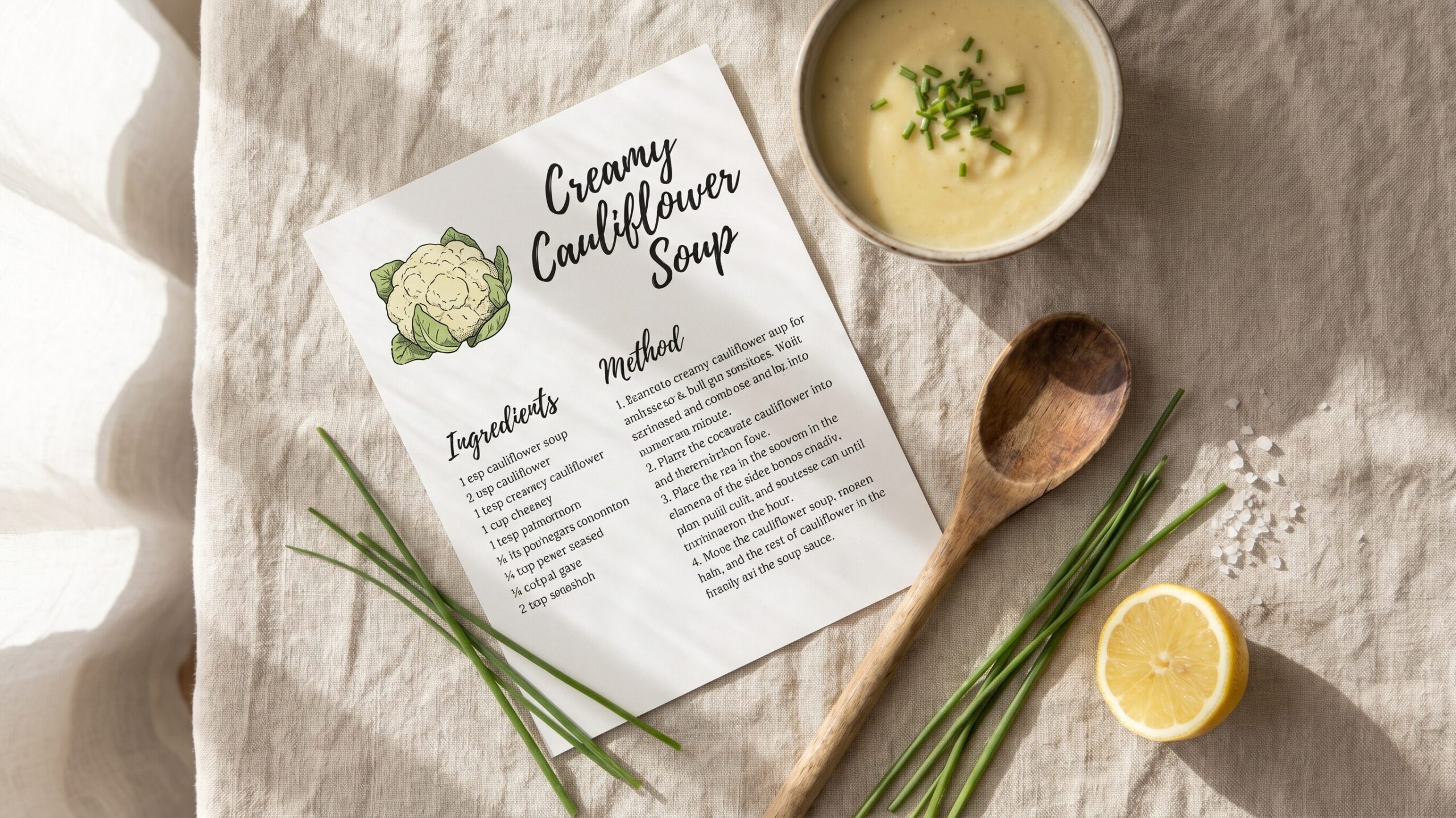 Recipe Card — By Milli Rose
