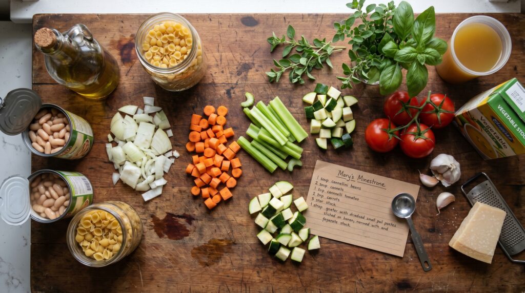 Essential Ingredients to Make Mary Berry Minestrone Soup