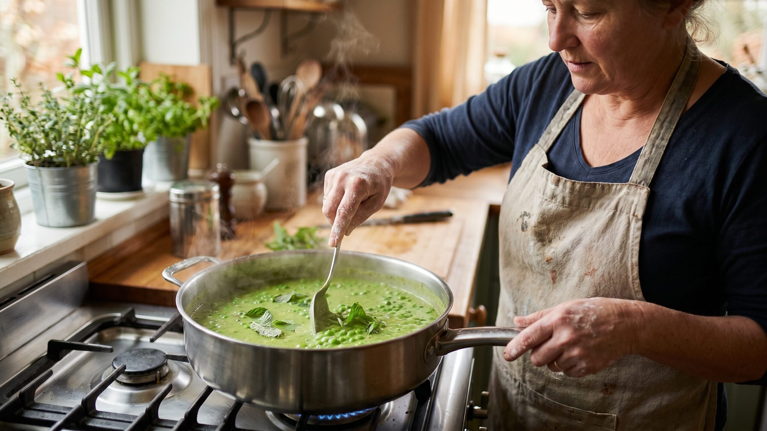 How to Make Mary Berry Pea and Mint Soup