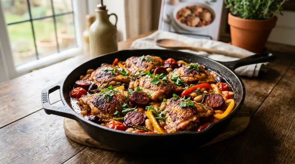 Mary Berry Mediterranean Chicken Thighs with Chorizo Recipe
Mary Berry Mediterranean Chicken Thighs with Chorizo Recipe