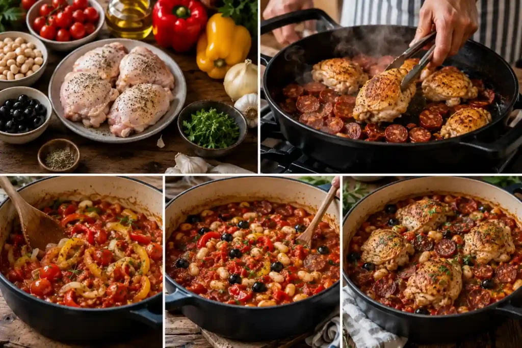 How to Make Mary Berry Mediterranean Chicken Thighs with Chorizo