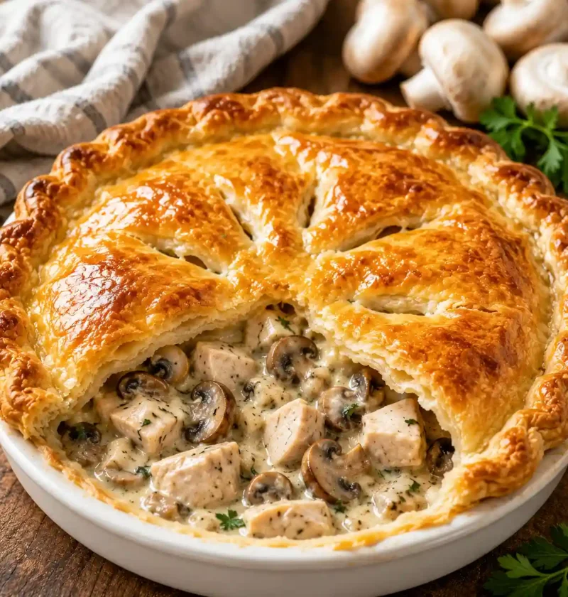 Mary Berry Chicken and Mushroom Pie Recipe (Creamy & Easy)