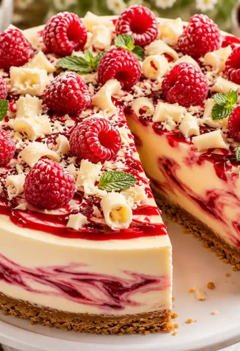 Mary Berry Raspberry and White Chocolate Cheesecake Recipe