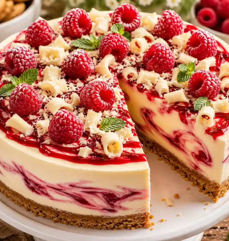 Mary Berry Raspberry and White Chocolate Cheesecake Recipe