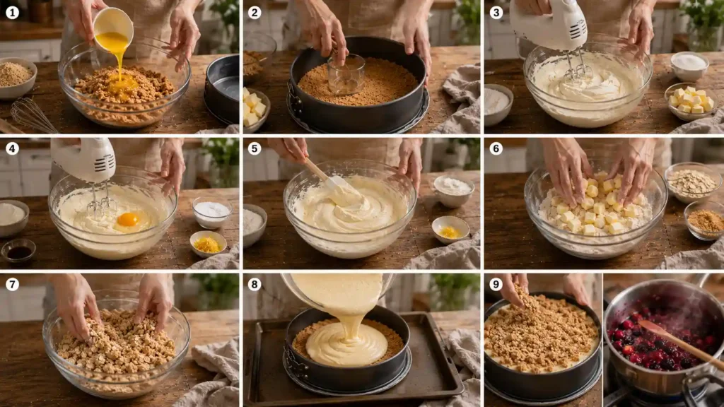 How to Make Mary Berry Crumble Cheesecake