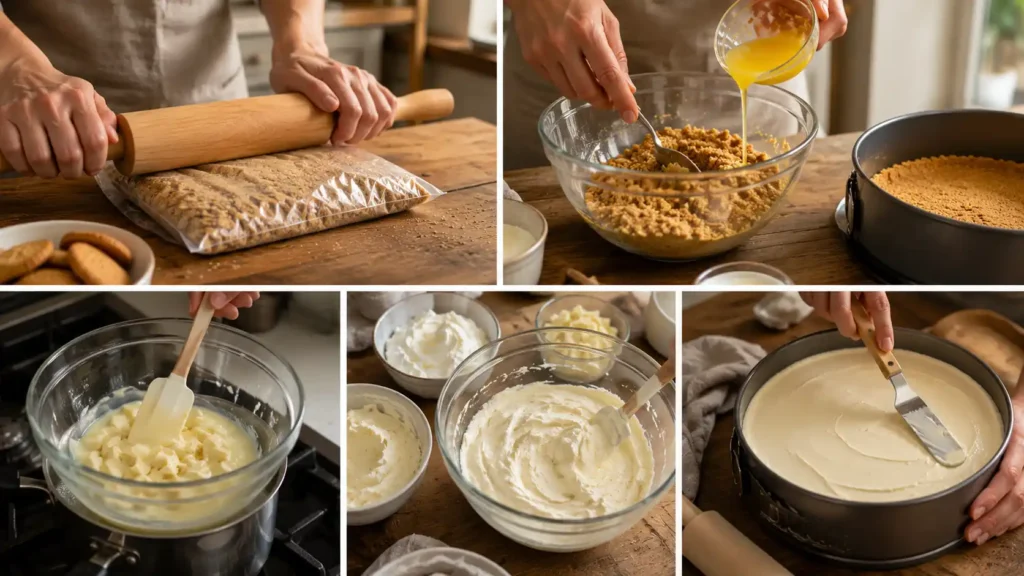 How to Make Mary Berry Ginger and White Chocolate Cheesecake