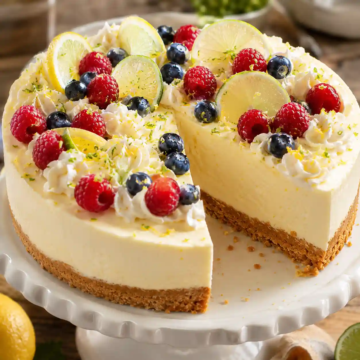 Mary Berry Lemon and Lime Cheesecake Recipe