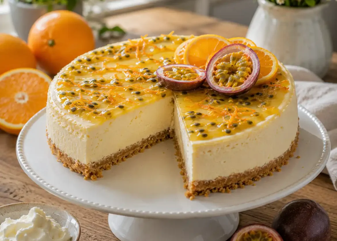 Mary Berry Passion Fruit & Orange Cheesecake Recipe
