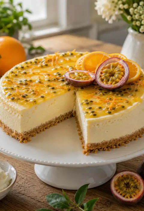 Mary Berry Passion Fruit & Orange Cheesecake Recipe