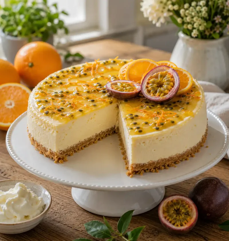 Mary Berry Passion Fruit & Orange Cheesecake Recipe