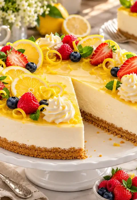 Mary Berry No-Bake Lemon Cheesecake Recipe