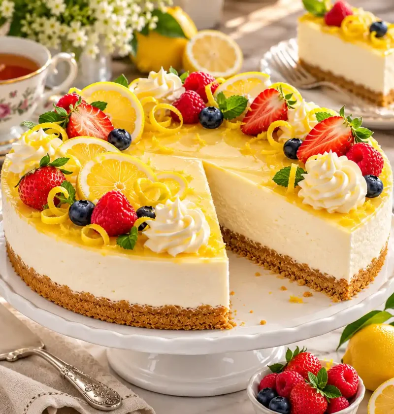 Mary Berry No-Bake Lemon Cheesecake Recipe