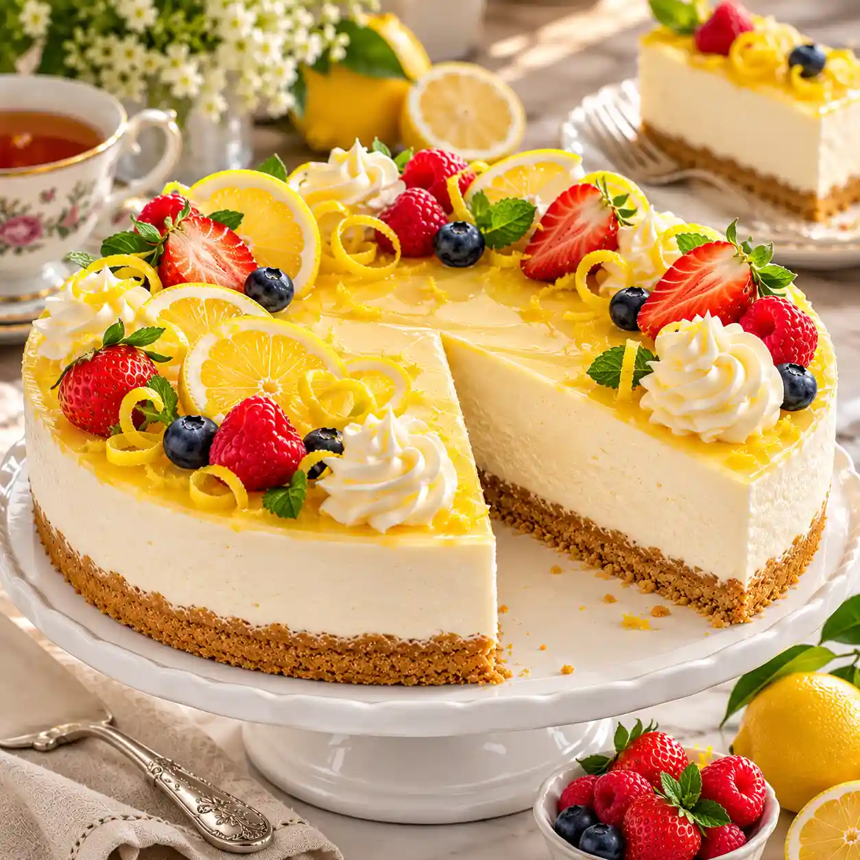 Mary Berry No-Bake Lemon Cheesecake Recipe