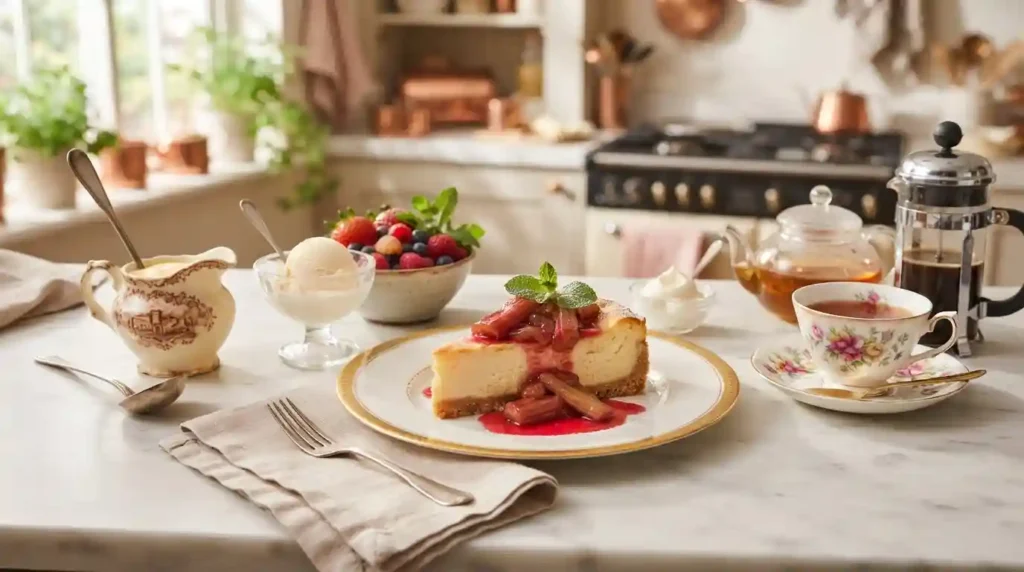 Pairing Ideas: What to Serve With Mary Berry Rhubarb Cheesecake