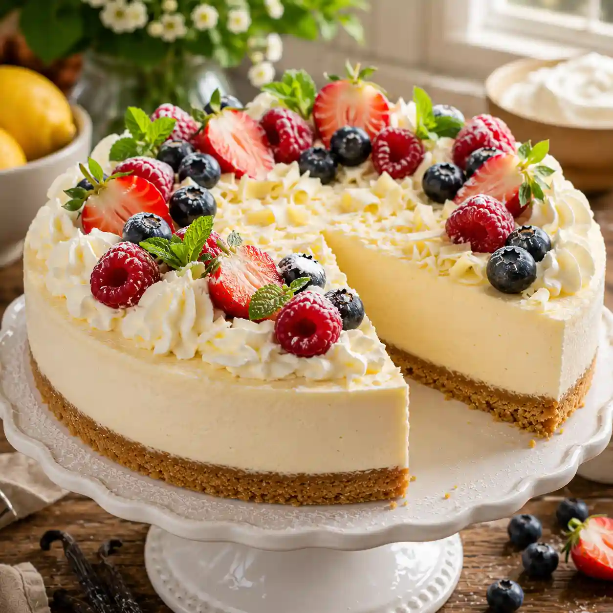 Mary Berry No-Bake Vanilla Cheesecake Recipe